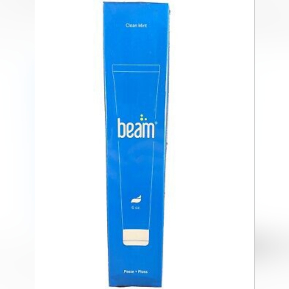New Sealed BEAM 6 oz. Clean Mint Toothpaste & 50 Yds Floss Paste + Floss NEW